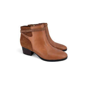 Ralph Lauren Damara Brown Leather Booties Size 6B Western‎ Ankle Boots